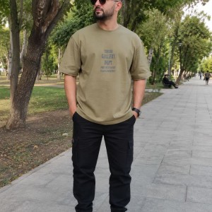فروش بی نظیر تیشرت مردانه   با کیفیت فوق العاده رنگ یشمی  با ارسال رایگان