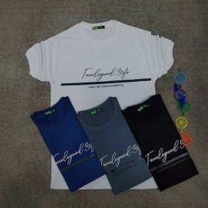 تیشرت مردانه طرح ساده نخ پنبه درجه یک در رنگبندی