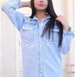 مانتو لی زنانه بغل زیپ جنس درجه یک رنگ یخی با ارسال رایگان