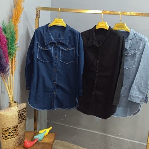 مانتو لی زنانه جنس درجه یک رنگ ابی ذغالی با ارسال رایگان