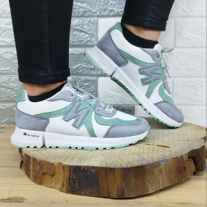 خرید اینترنتی کفش اسپرت زنانه دخترانه مدل نیو بالانس در رنگبندی طبی  با ارسال رایگان رنگ سفید سبز
