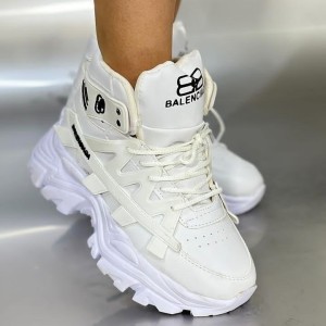 خرید اینترنتی کفش اسپرت زنانه دخترانه مدل بالنسیاگا در رنگبندی طبی  با ارسال رایگان رنگ سفید