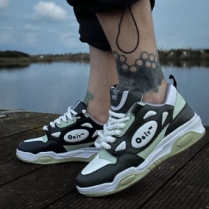 خرید کفش اسپرت مردانه مدل اوگی رنگ سفید سبز پاخور عالی با ارسال رایگان