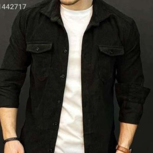 خرید پیراهن مردانه کبریتی جنس درجه یک رنگ مشکی با ارسال رایگان