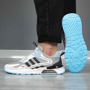 کفش اسپرت ادیداس مردانه رنگ مشکی سفید پاخور شیک با ارسال رایگان