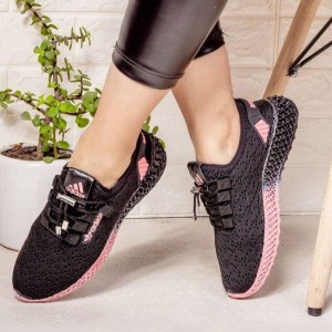 حراج کفش بافت زنانه و دخترانه   راحت و به روز رنگ مشکی صورتی  با ارسال رایگان