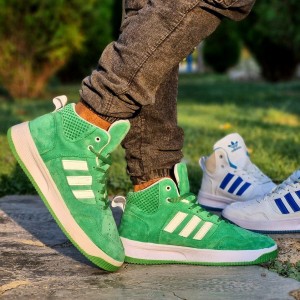 فروش ویژه   نیم بوت آدیداس مردانه بوتیکی سبک و راحت رنگ سبز  با ارسال رایگان