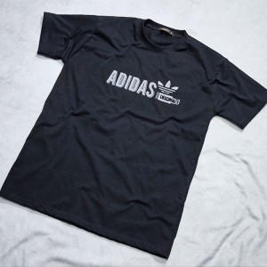 حراج ویژه تیشرت مردانه پسرانه طرح ادیداس  مشکی تک ارسال رایگان