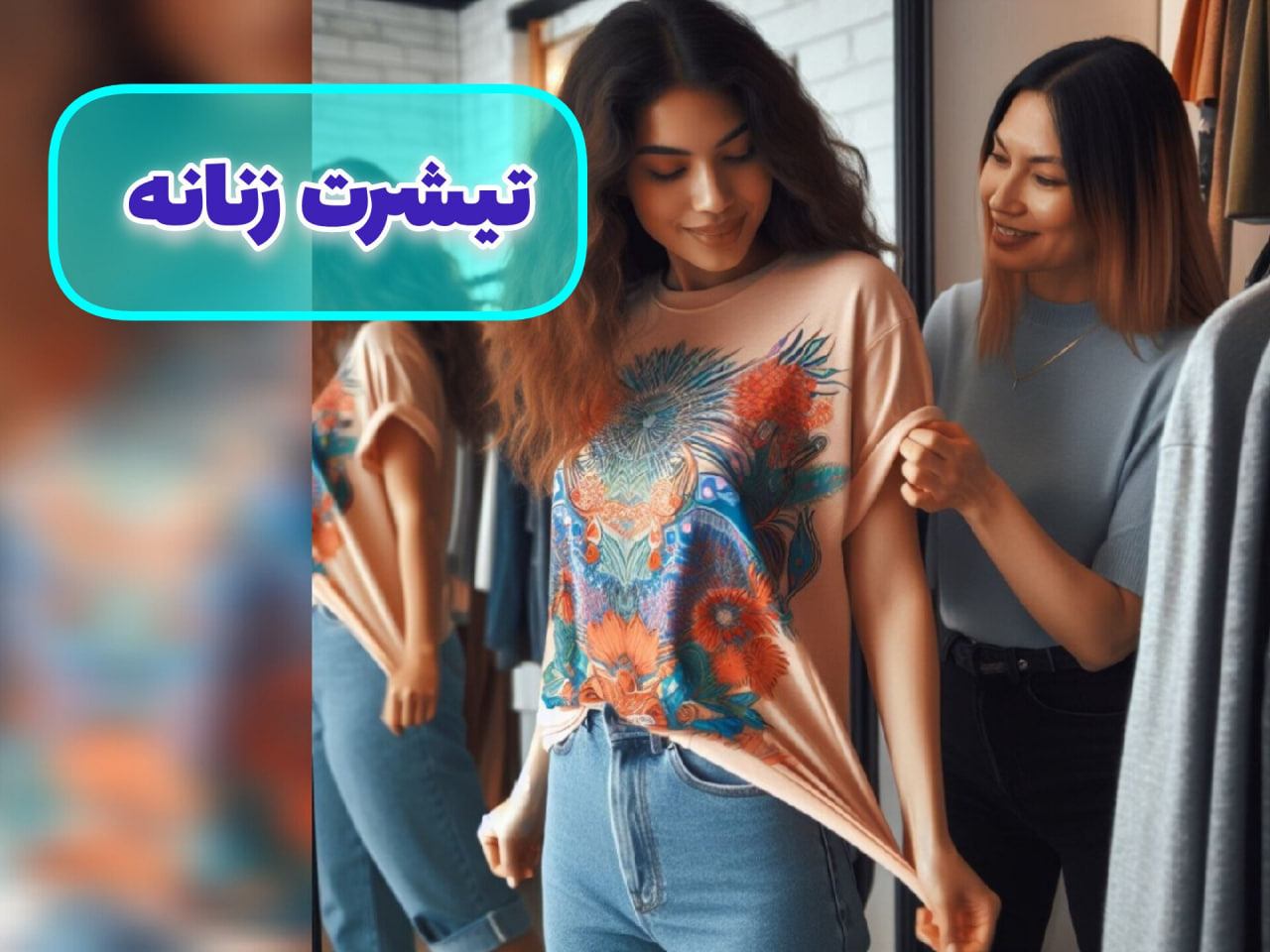 خرید اینترنتی تیشرت  زنانه فروشگاه  دمور