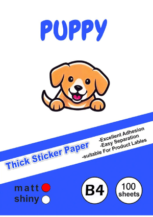 کاغذ چسبدار براق  100برگی  سایز  B4