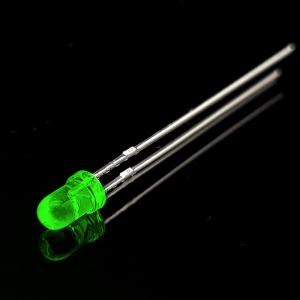 ال ای دی 3mm سبز شفاف پایه بلند