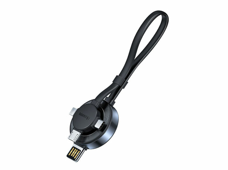 کابل سه سر و شارژر وایرلس اپل واچ بیسوس Baseus Star Ring 4in1 Cable Apple Watch Wireless Charger