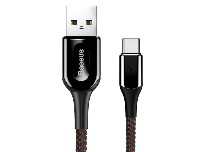 کابل تایپ سی هوشمند بیسوس Baseus X-shaped Light Type-C Cable 1m