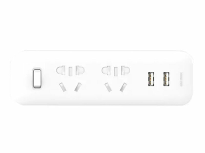 چند راهی شیائومی 2 سوکت و 2 یو اس بی Xiaomi Power Strip Socket Portable Plug Adapter