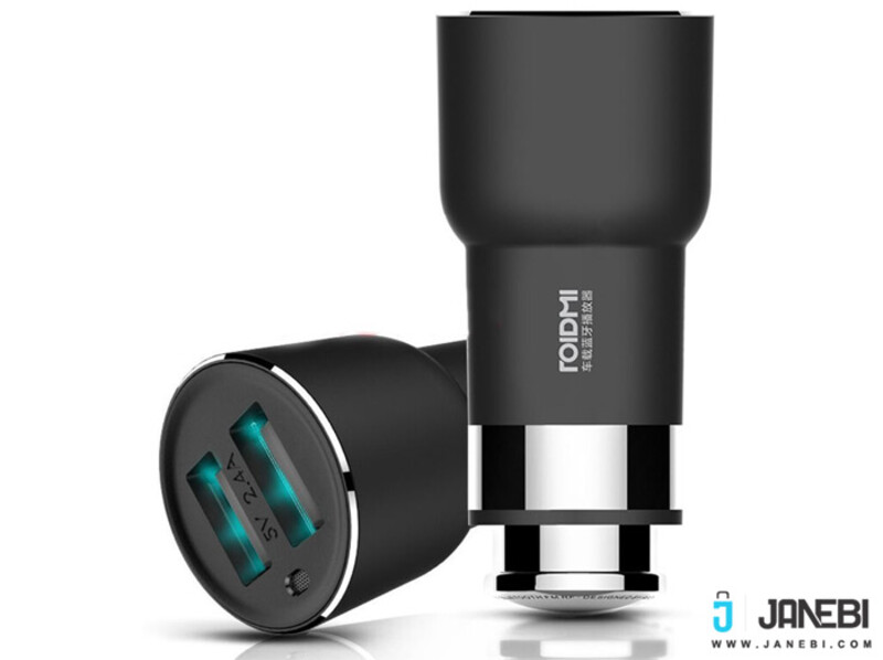 شارژر فندکی فست شارژ ماشین میکروفون دار و اف ام پلیر شیائومی RoidMi 2S