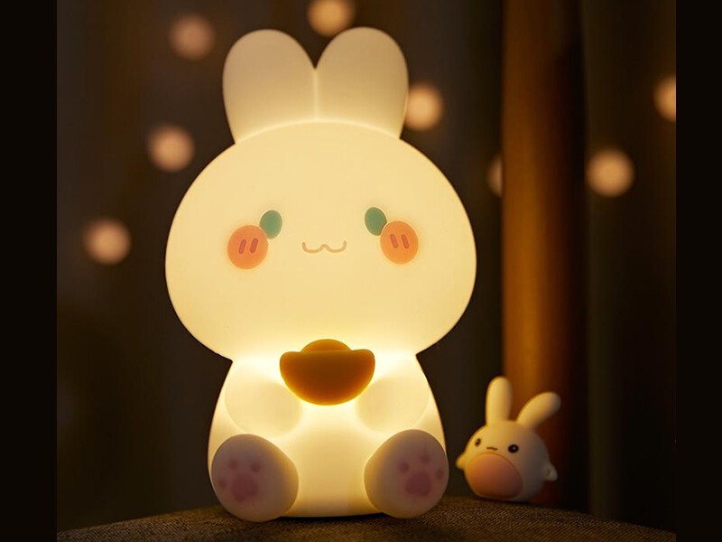 چراغ رومیزی فانتزی شارژی تایمردار Youqian Rabbit Night Lamp XR-MM-L2208
