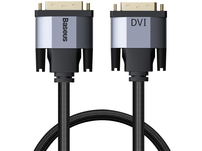 کابل تبدیل دی‌وی‌آی 1 متری بیسوس Baseus Enjoyment Series DVI Male To DVI Male Cable CAKSX-Q0G