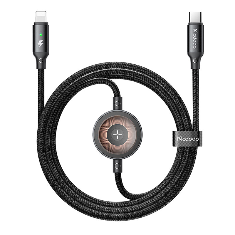 کابل شارژ سریع لایتنینگ به تایپ سی و شارژر اپل واچ 36 وات مک دودو CA-568