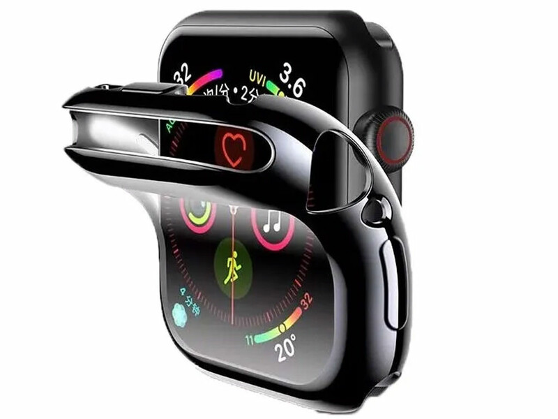 قاب و گلس اپل واچ 40  میلی‌متری سری 4 یوسامز USAMS US-BH485 Full Protector Apple Watch 40 MM