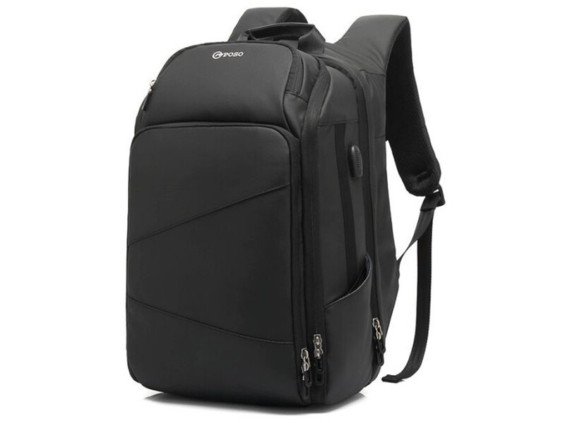 کوله پشتی ضدآب لپ تاپ 17 اینچ ضدآب یو اس بی‌دار پوسو Poso PS-655 waterproof USB laptop backpack 17 inch