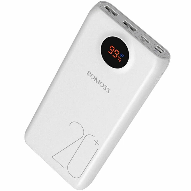 پاوربانک فست شارژ تایپ سی و یو اس بی 20 وات 20000 روموس SW20 Pro
