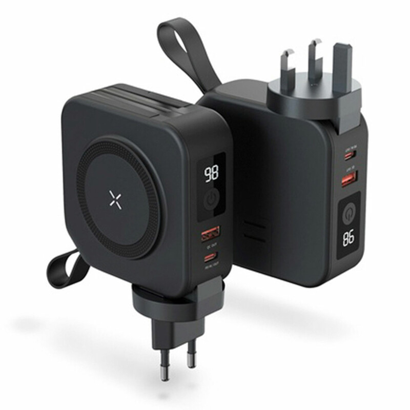 پاوربانک یو اس بی، تایپ سی و مگ سیف 5 کاره 15 وات 10000 پورودو PD-PBFCH028