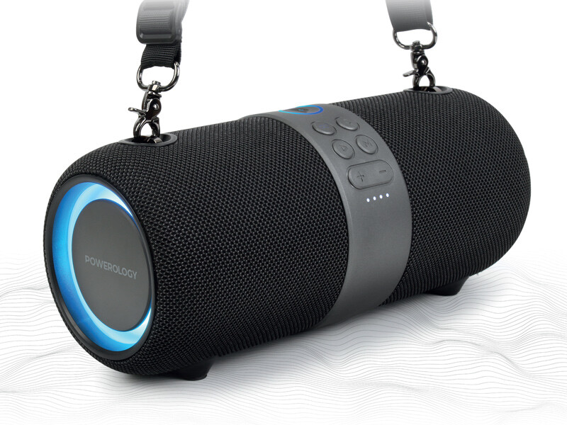 اسپیکر بی سیم قابل حمل 28 وات پاورولوژی Powerology Cypher Portable Stereo Speaker PWCYPSPK