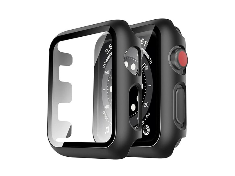 محافظ صفحه نمایش شیشه ای و قاب اپل واچ 38 میلی متر Apple Watch 38mm Glass &amp; Case