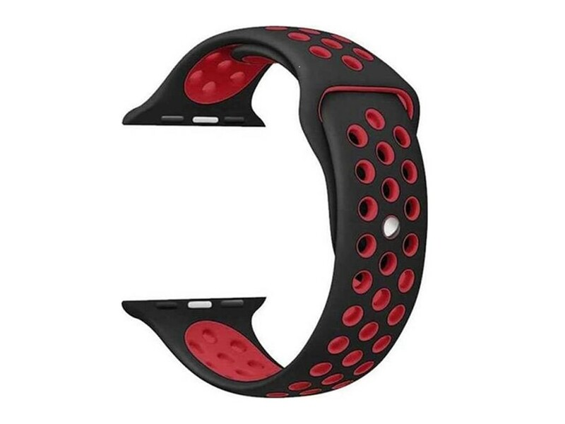 بند سیلیکونی اپل واچ 44 و 45 میلی متر طرح نایک پورودو Porodo iGuard Sport Silicone Band Apple Watch 44/45mm
