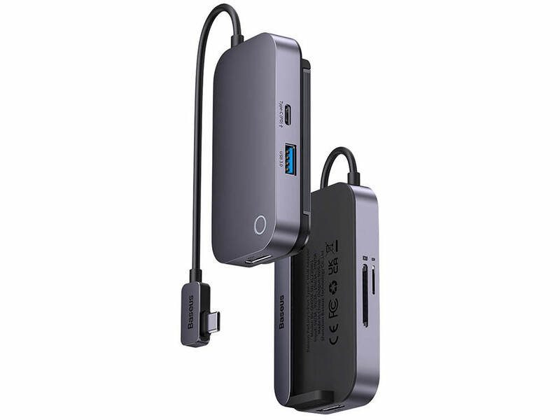 هاب تایپ سی 6 پورت فلزی بیسوس Baseus PadJoy 6-Port Type-C HUB Adapter WKWJ000113