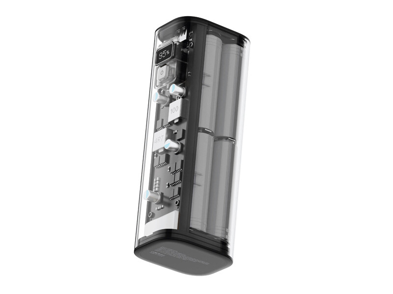 پاوربانک تایپ سی و یو اس بی 24000 میلی آمپر 100 وات پاورولوژی Powerology Crystalline Series PPBCHA16