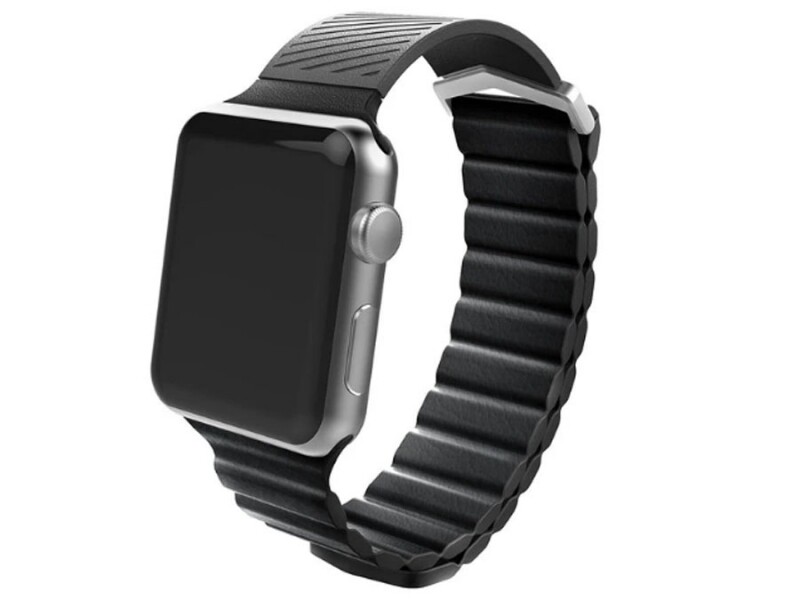 بند طرح چرم سیلیکونی اپل واچ ایکس دوریا X-Doria Hybrid Leather Wirstband Apple Watch 38mm