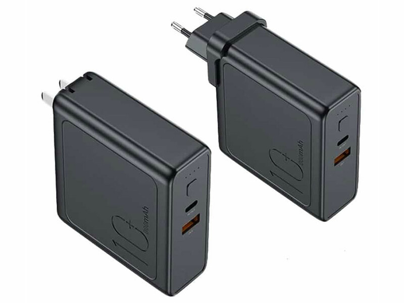 پاوربانک و شارژر دیواری راک Rock Sugar PD 2-in-1 10000mAh Power Bank &amp; Wall Charger