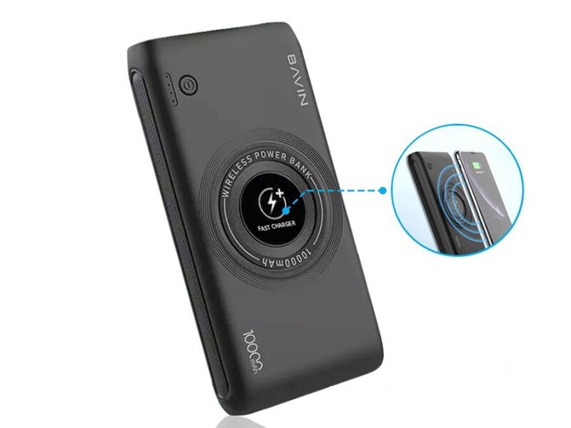 پاور بانک و شارژ بی سیم باوین Bavin PC095 10000mah Wireless Power Bank