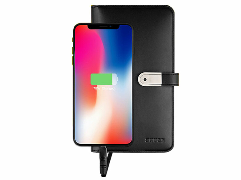 پاور بانک و کیف چرمی و فلش مموری Zhuse Glory Series PB-032 8000mAh Power Bank And Leather Bag