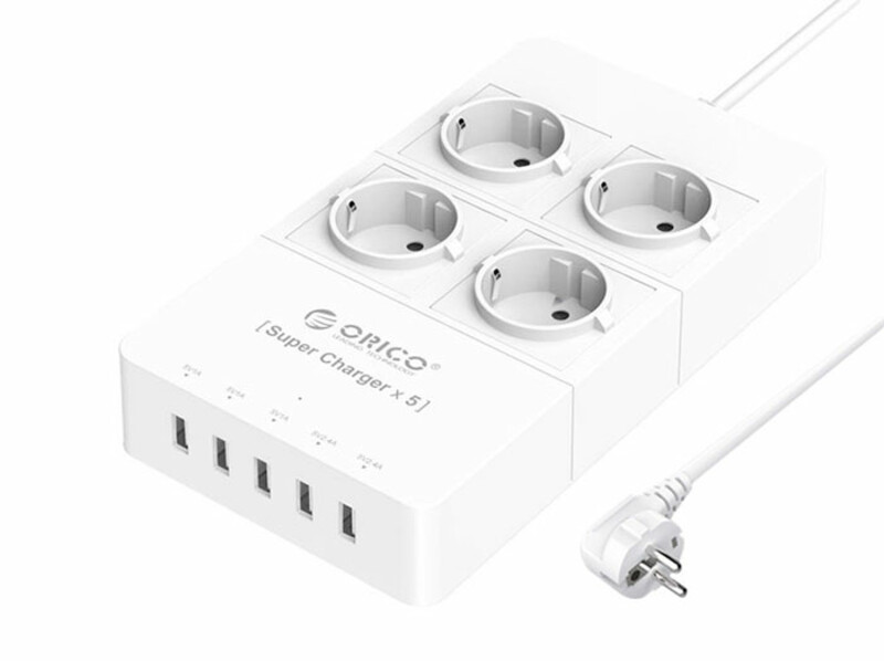 چند راهی 4 سوکت و 5 یو اس بی اوریکو Orico 4 AC with 5 USB Charging Port HPC-4A5U-EU