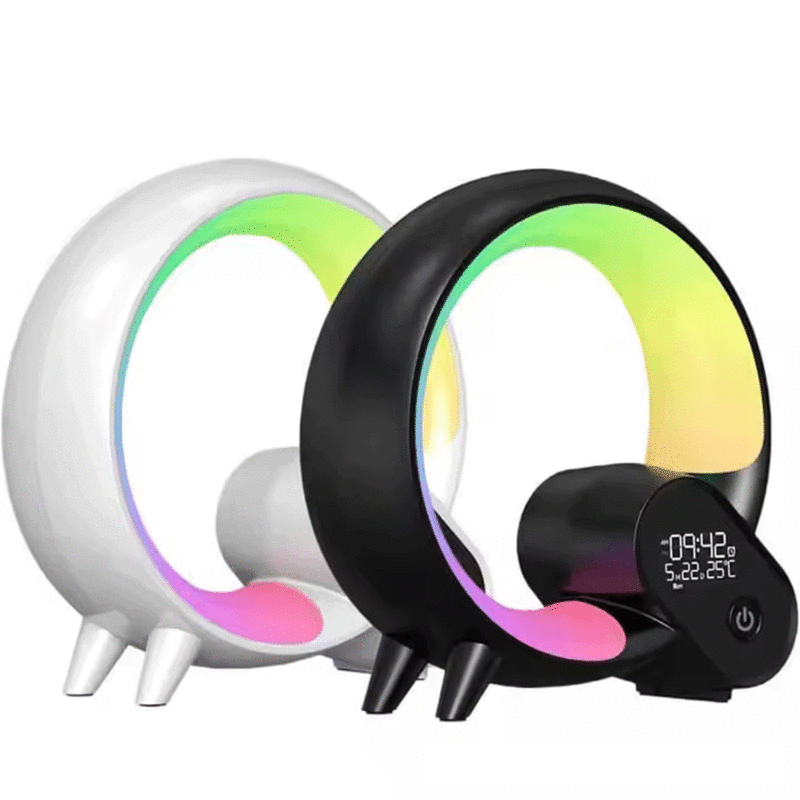 چراغ خواب و ساعت زنگ‌دار رومیزی Smart Q Led