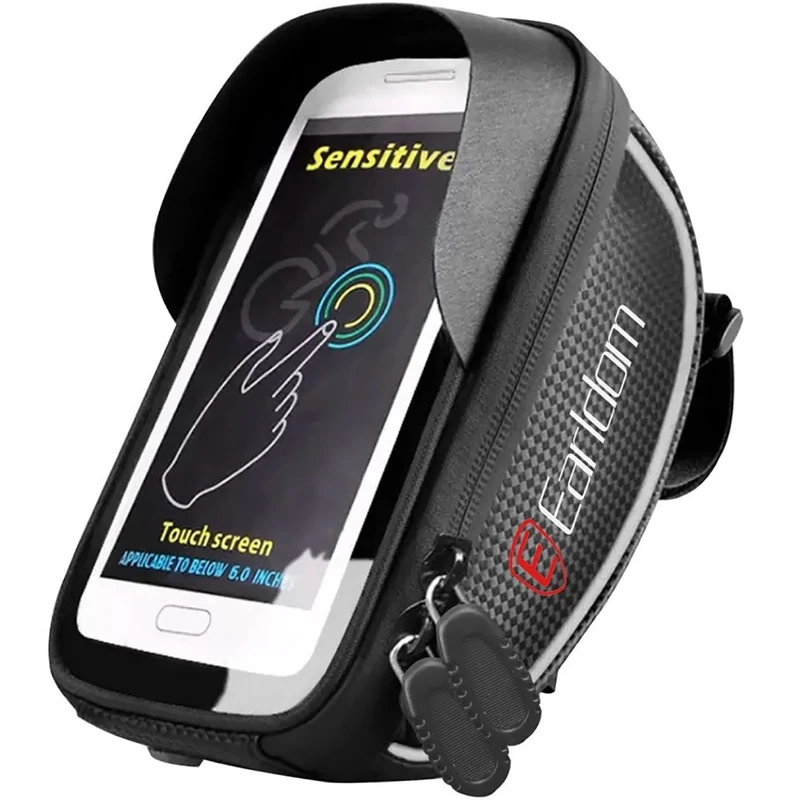 کیف و هولدر لمسی ضدآب گوشی موبایل دوچرخه و موتورسیکلت ارلدام ET-S8