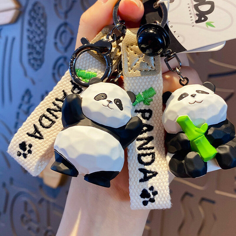 جاکلیدی فانتزی و عروسک آویز کیف طرح پاندا YY0117