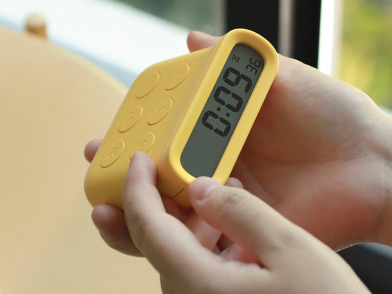 ساعت زنگ‌دار رومیزی چندکاره MUID small alarm clock multi-functional plastic bedroom H-C-05