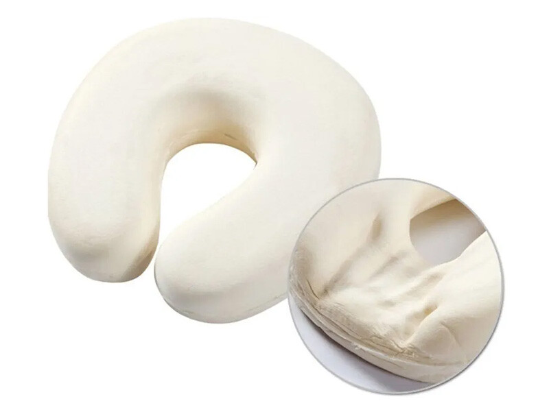 بالش طبی گردن U شکل حافظه دار سفری Memory Foam U Shape Travel Support Cushion Headrest