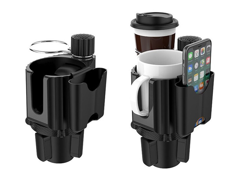 پایه نگهدارنده بطری نوشیدنی و موبایل داخل خودرو قابل تنظیم C006 3 in 1 Adjustable Wag Drink Bottle Storage Box