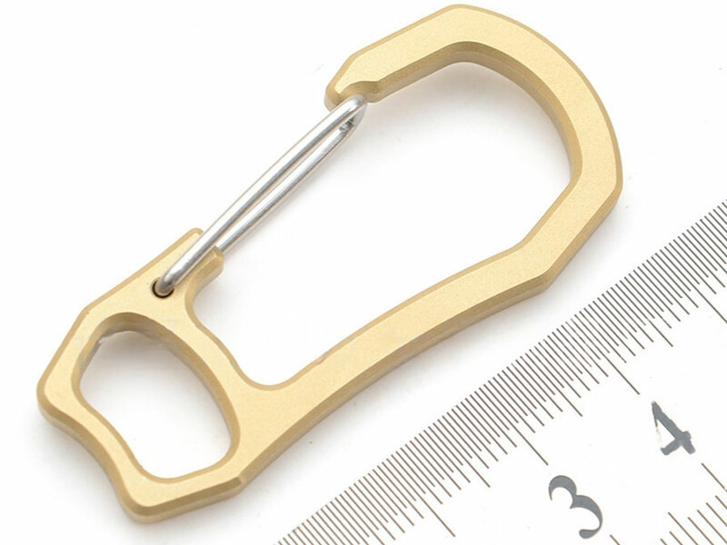 جاکلیدی برنجی طلایی رنگ Brass car key chain mini portable men's