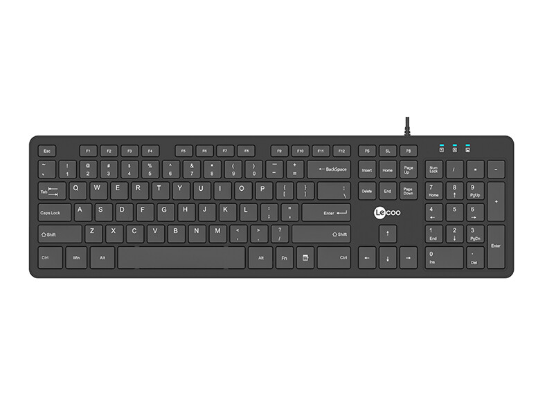 کیبورد با سیم لنوو Lenovo Lecoo KB102 Keyboard USB Wired Mini