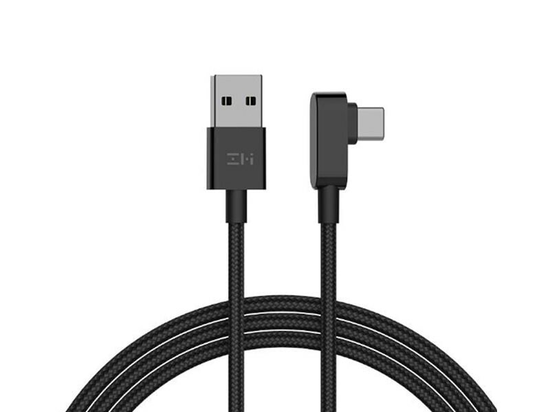 کابل شارژ و انتقال داده تایپ سی زد ام آی ZMI AL755 Gaming Elbow Data Cable Type-C to USB-A