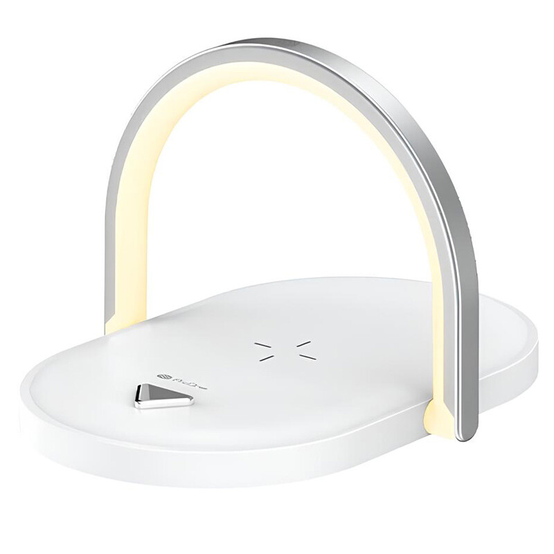 شارژر وایرلس فست شارژ و چراغ خواب رومیزی پرووان PWL815