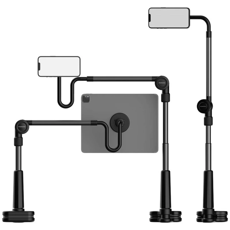 هولدر مگنتی گوشی موبایل و تبلت قابل اتصال به لبه میز و تخت پورودو PD-LMGS92-BK