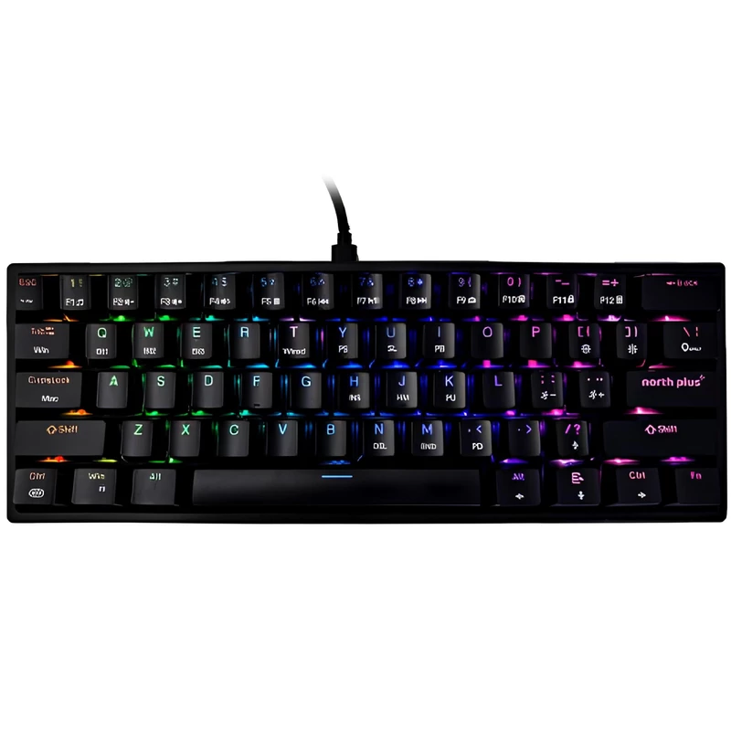 کیبورد گیمینگ بی سیم دوحالته شارژی نورث پلاس PHANTOM K301