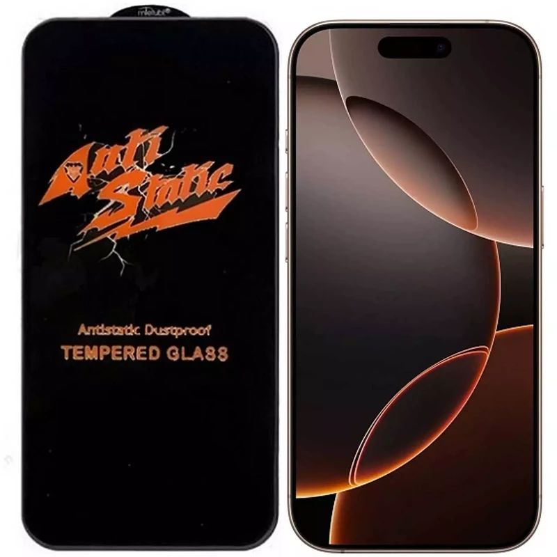 گلس شفاف آیفون 16 پرو آنتی استاتیک Antistatic Dustproof