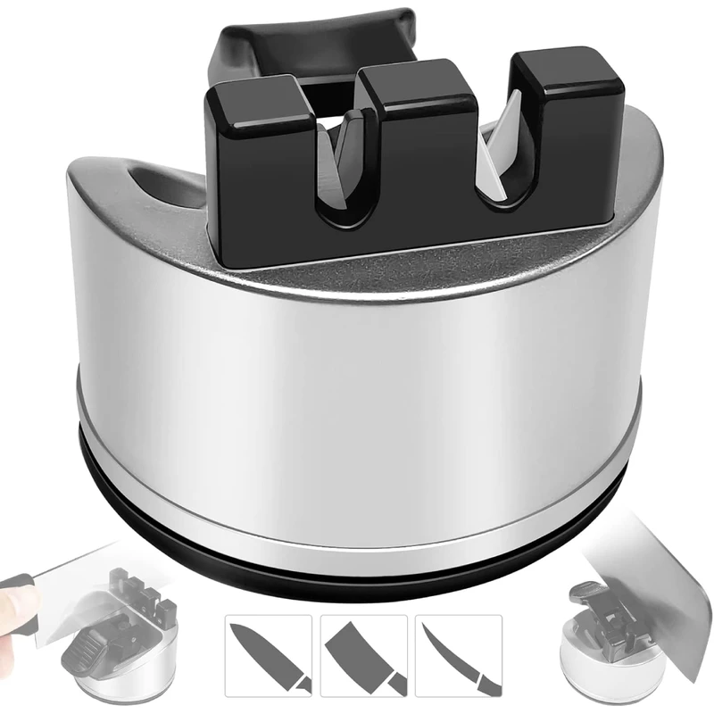 چاقو تیزکن دو مرحله‌ای فولادی سرامیکی